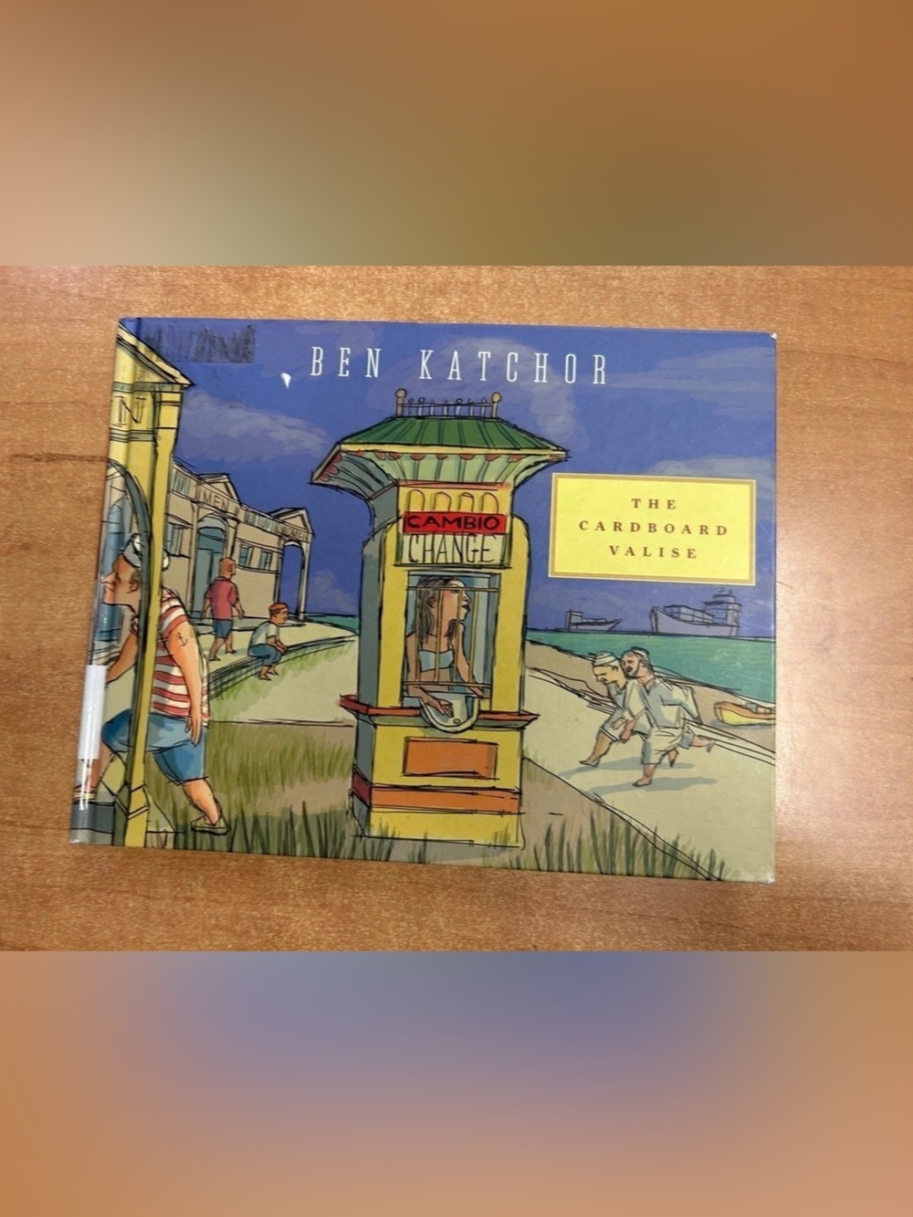 Pantheon Books The Cardboard Valise Illustrated Travel Book Blue